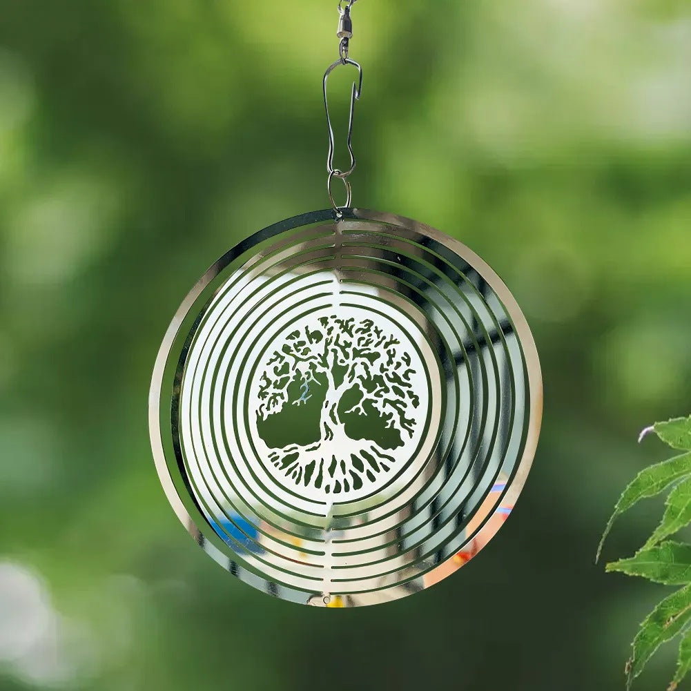Wholesale 3D Life Rotating Stainless Steel Wind Chimes